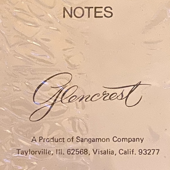 VINTAGE Unopened Pkg. GLENCREST 1978 For- Wedding, Shower-Thank You Gifts Cards - Picture 13 of 16